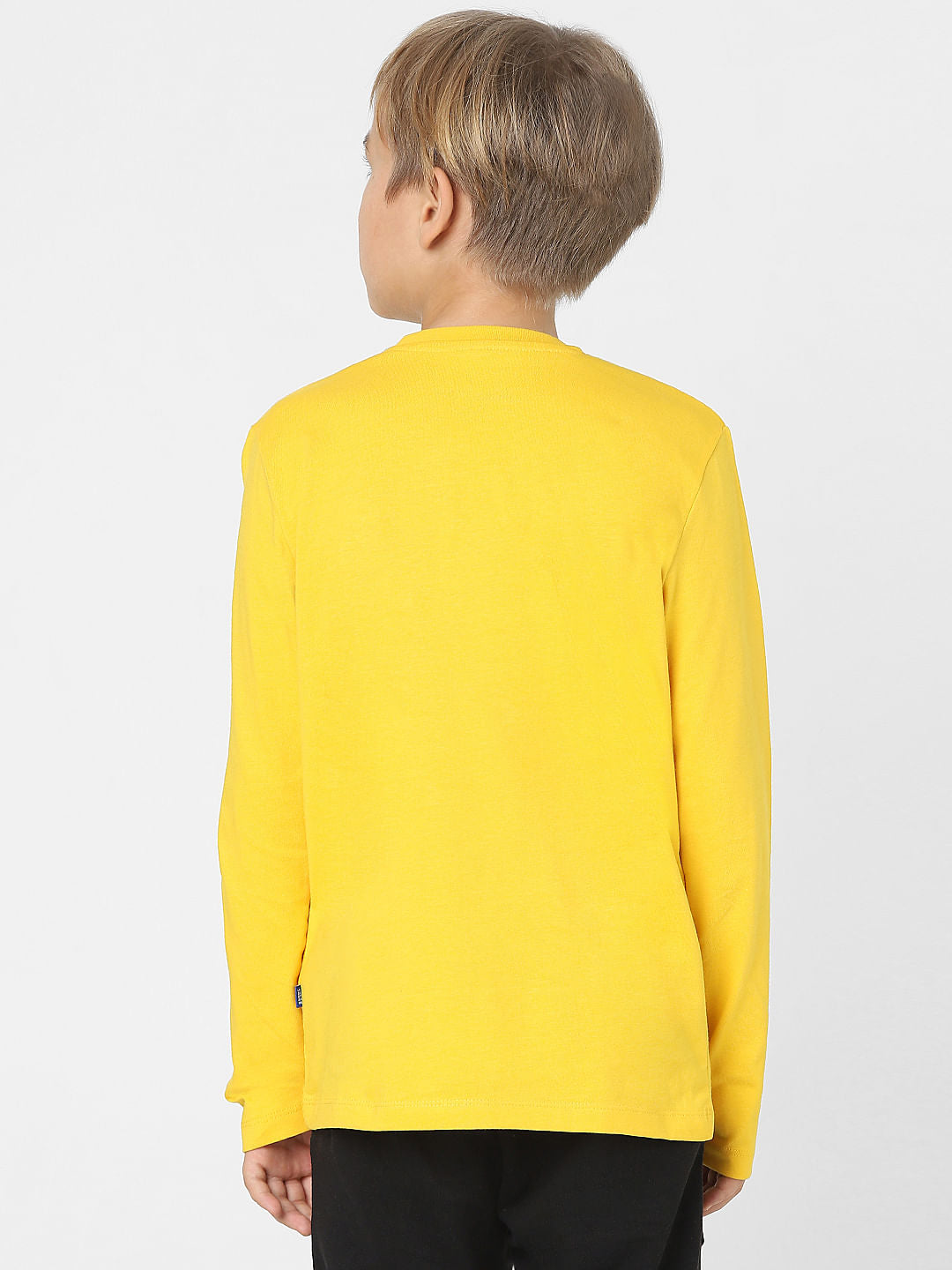 Boys Yellow Crew Neck T-shirt