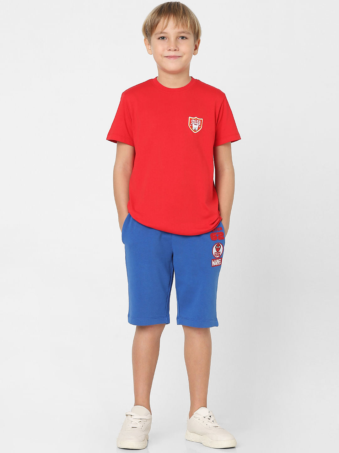 Boys Red Crew Neck T-shirt