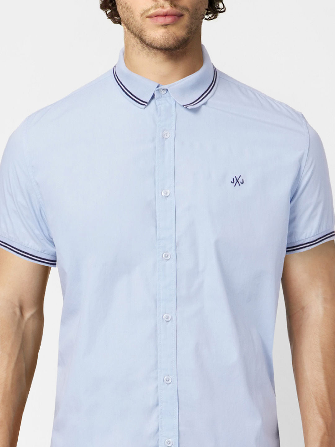 Light Blue Half Sleeves Shirt