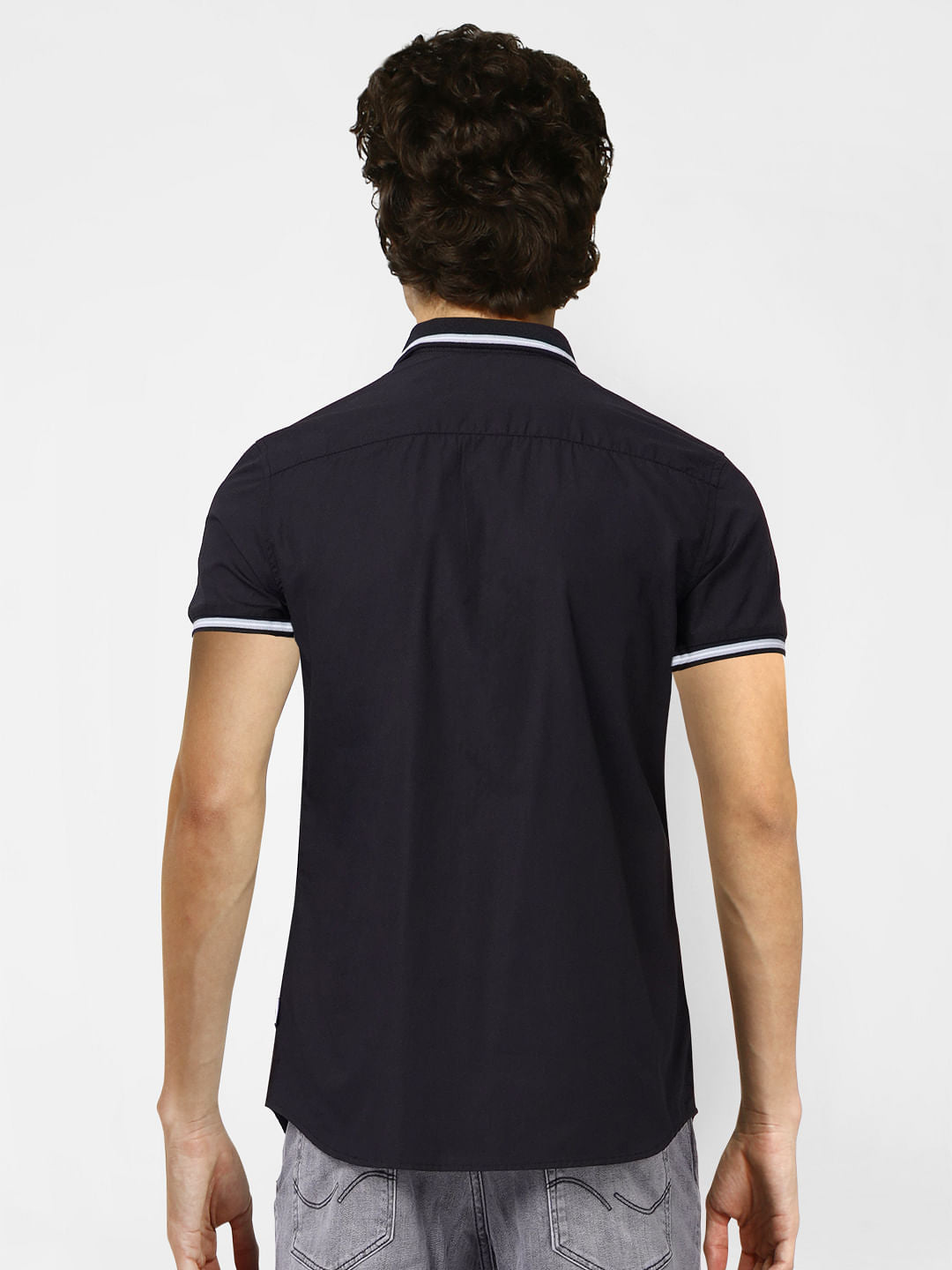 Black Half Sleeves Shirt