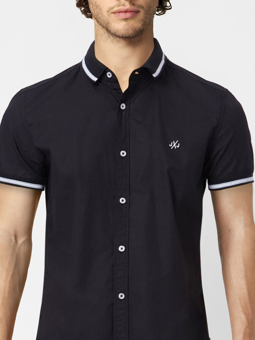 Black Half Sleeves Shirt