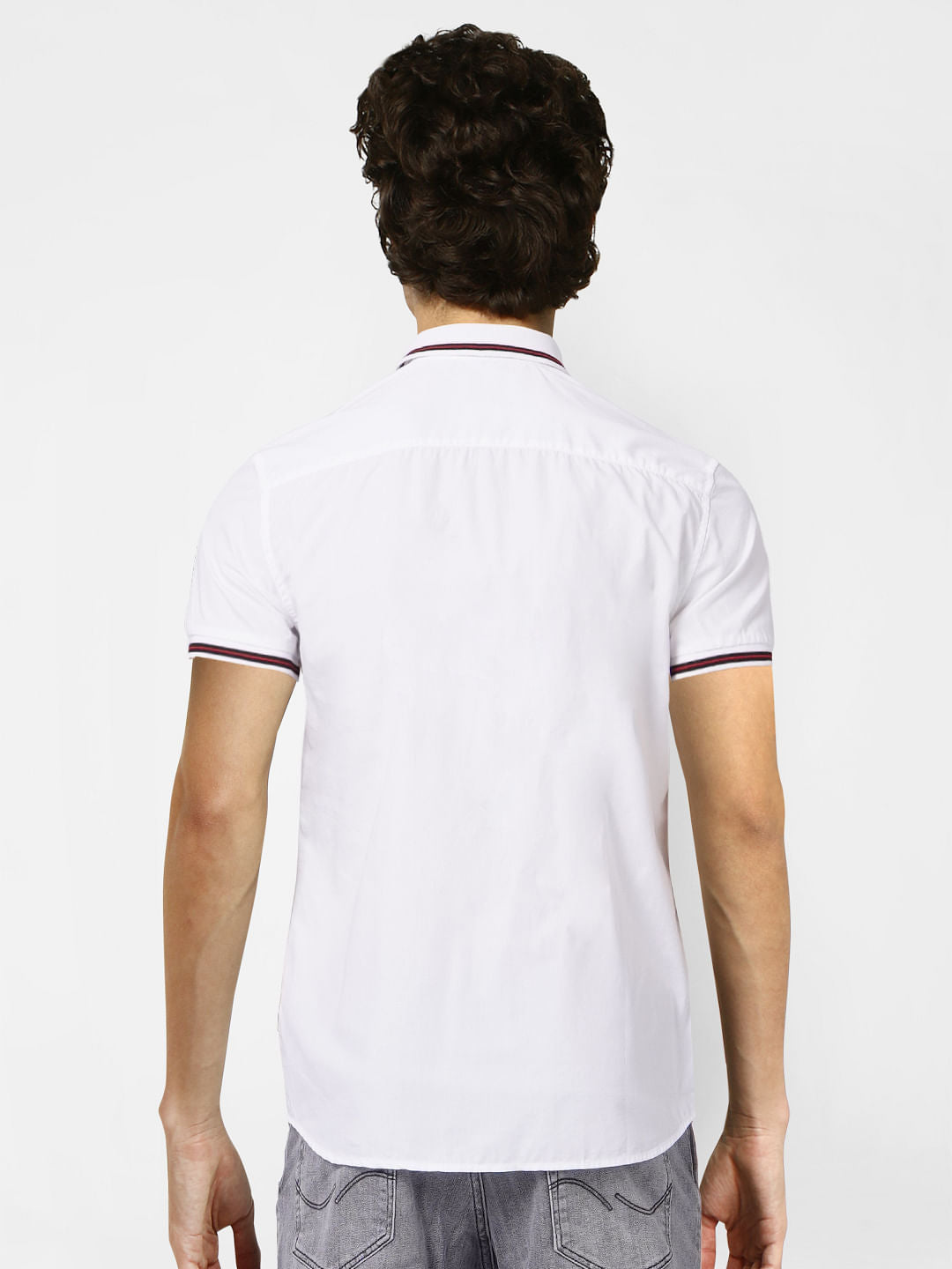 White Half Sleeves Shirt