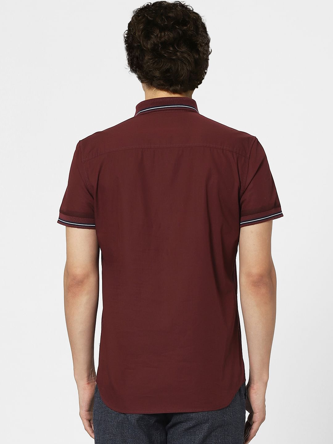 Maroon Half Sleeves Shirt