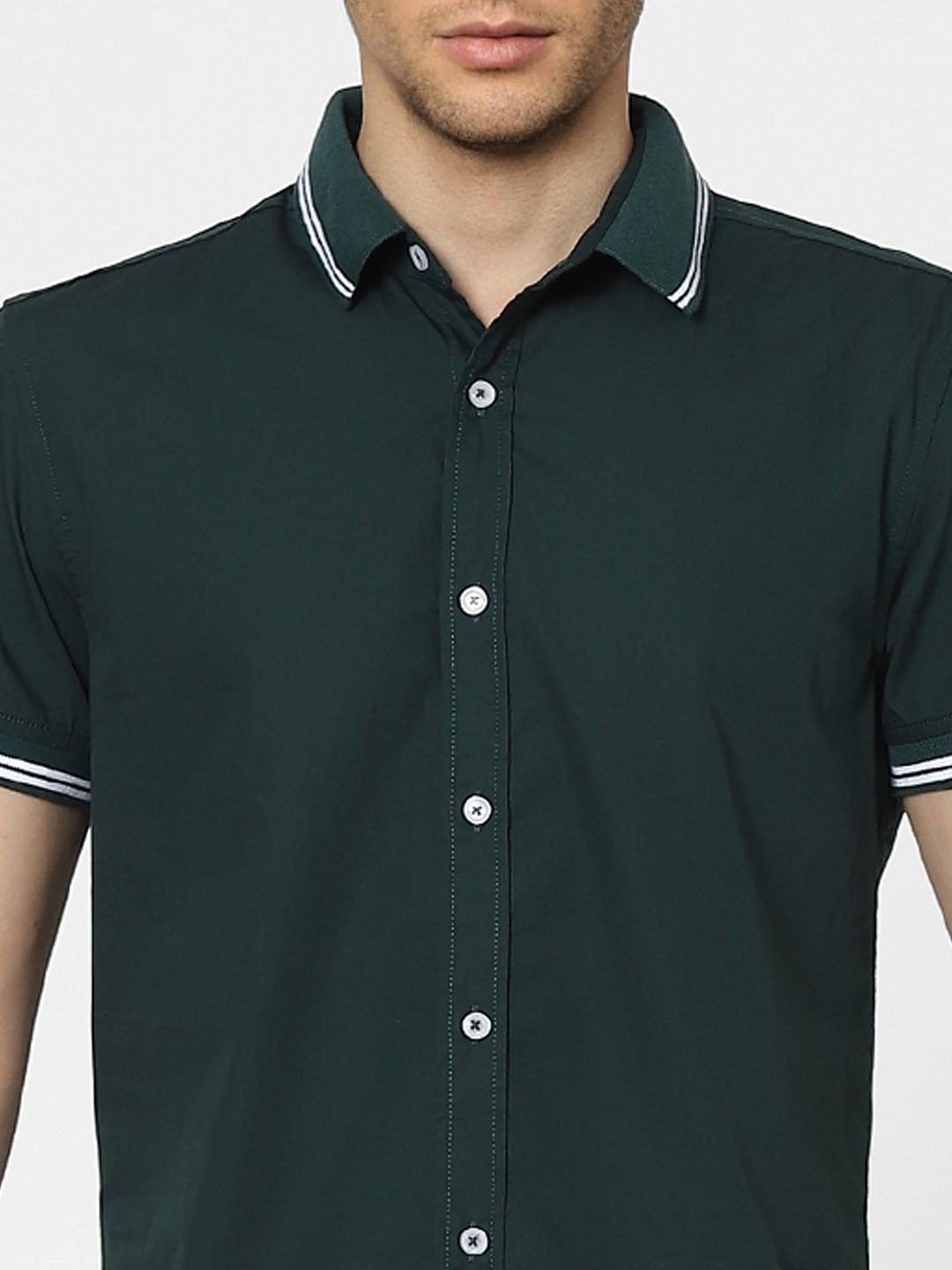 Green Half Sleeves Shirt