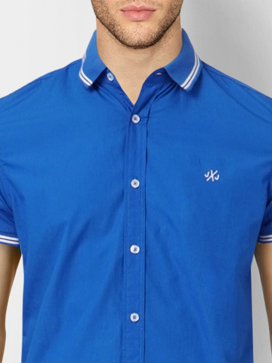 Blue Half Sleeves Shirt