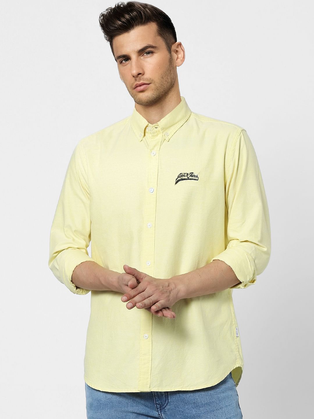 Yellow Full Sleeves Shirt