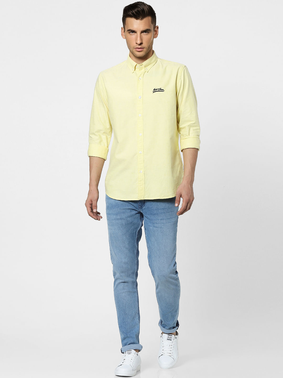Yellow Full Sleeves Shirt