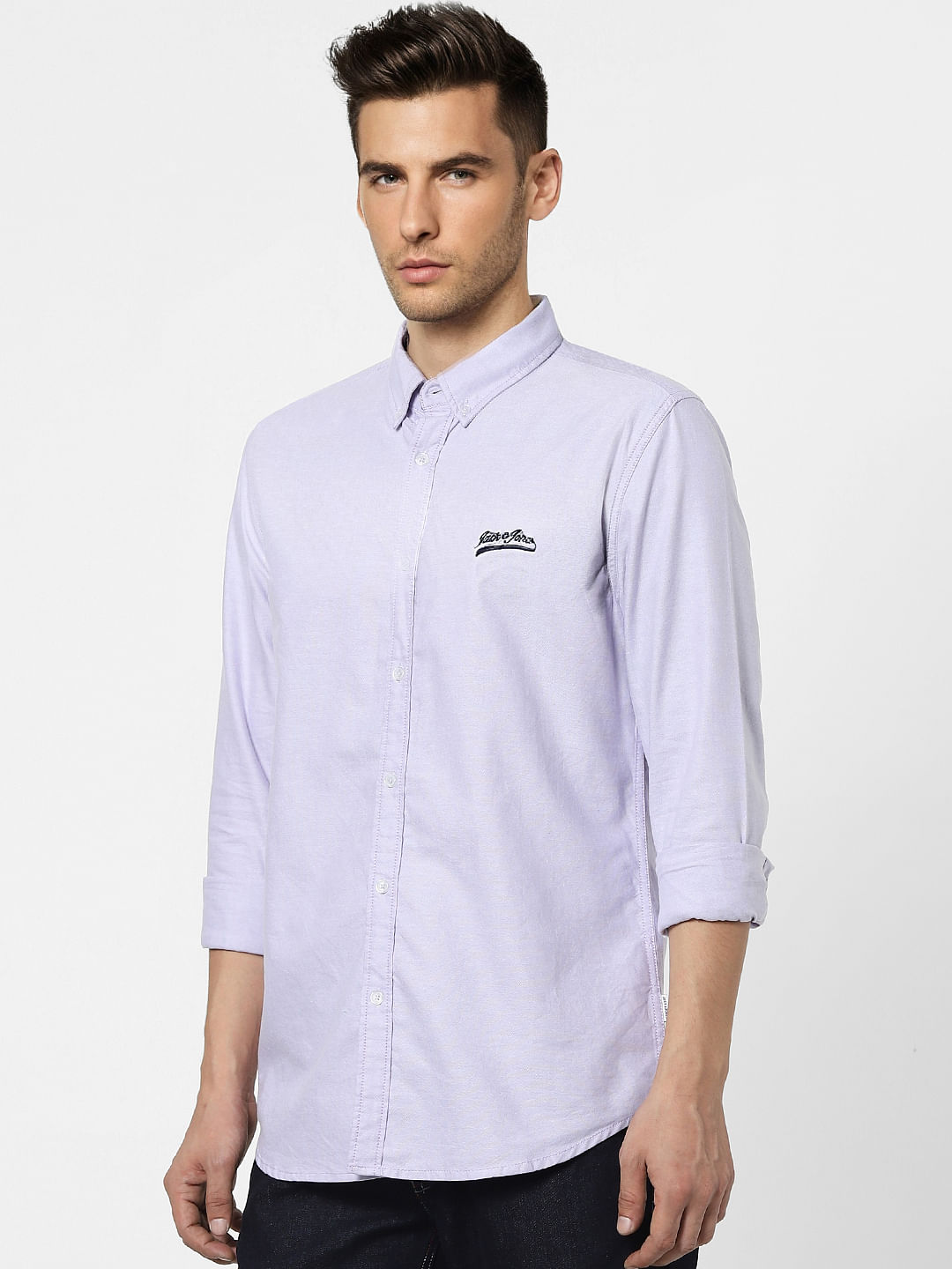 Light Purple Full Sleeves Shirt