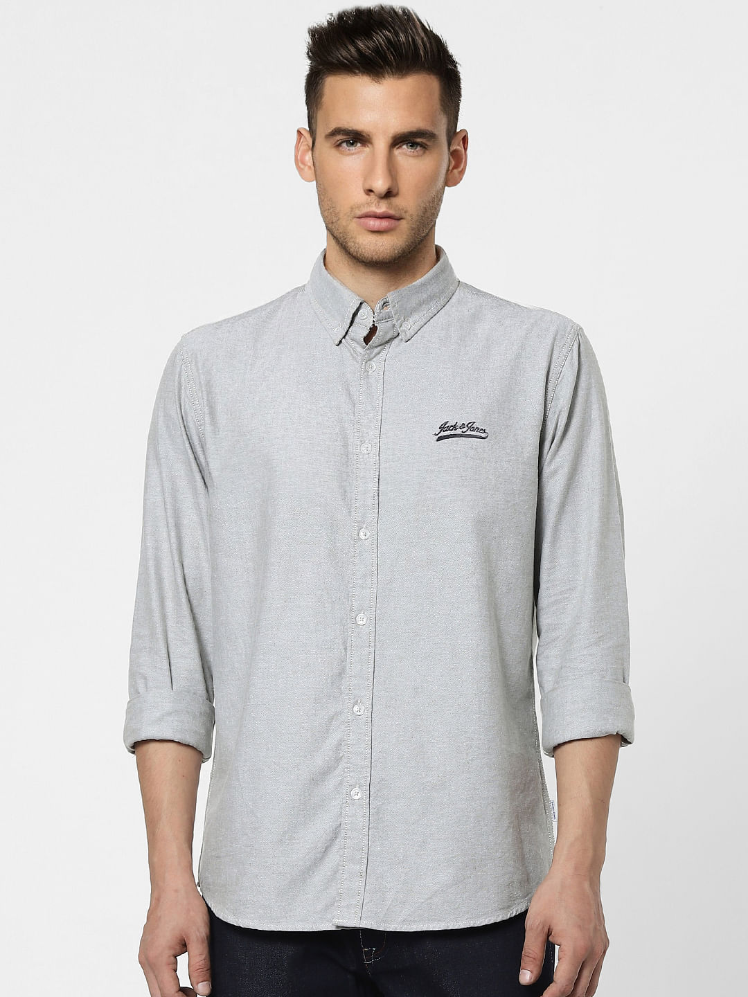 Grey Full Sleeves Shirt