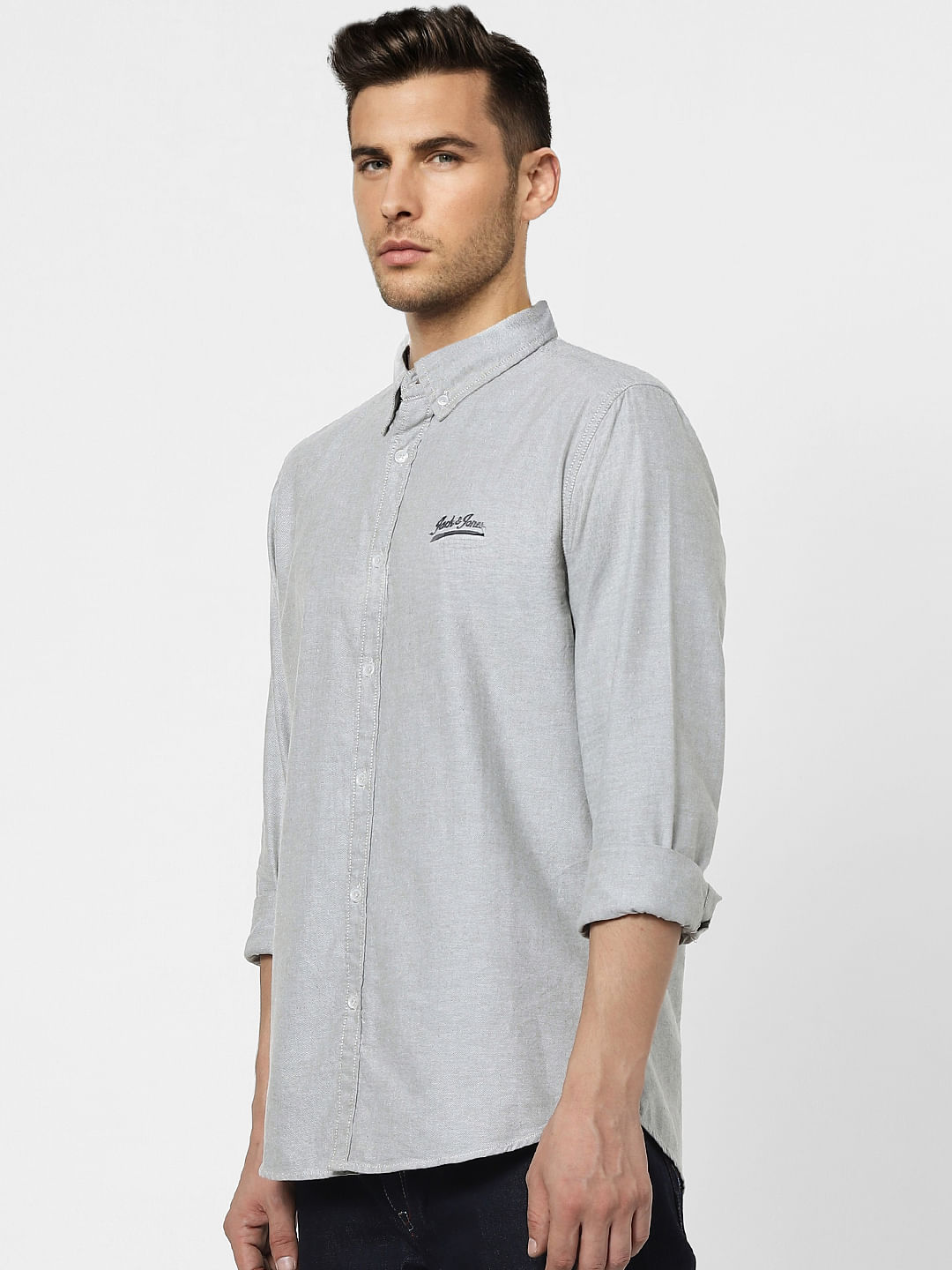 Grey Full Sleeves Shirt