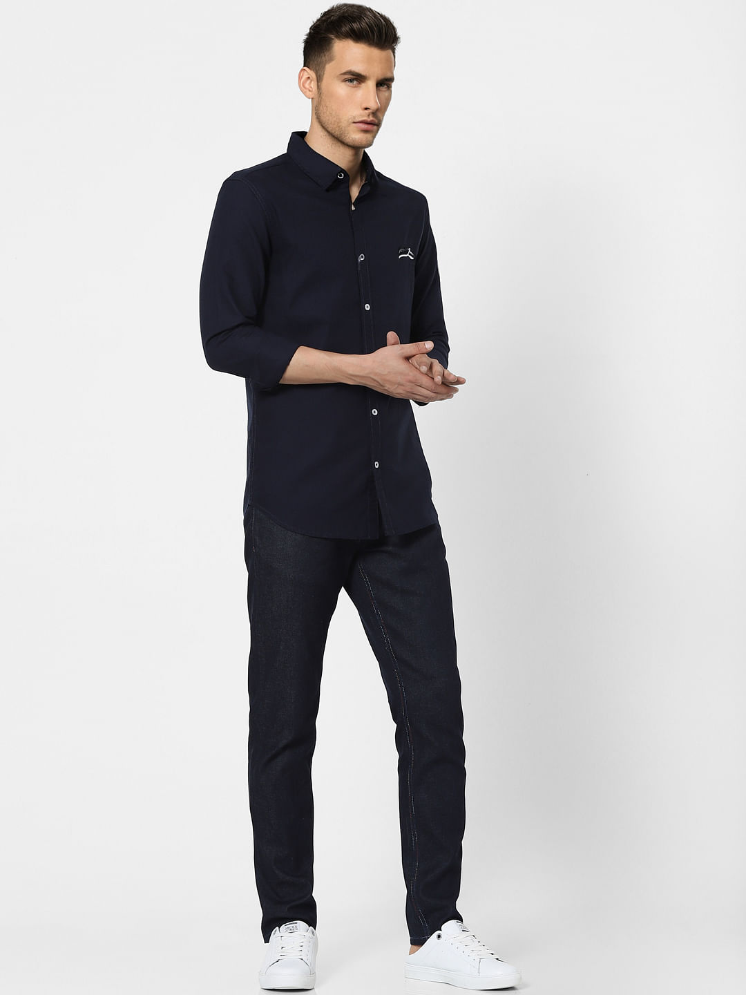 Blue Full Sleeves Shirt