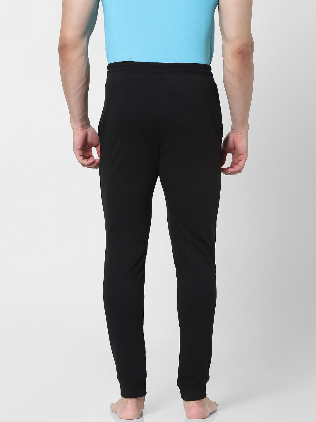 Black Mid Rise Trackpants