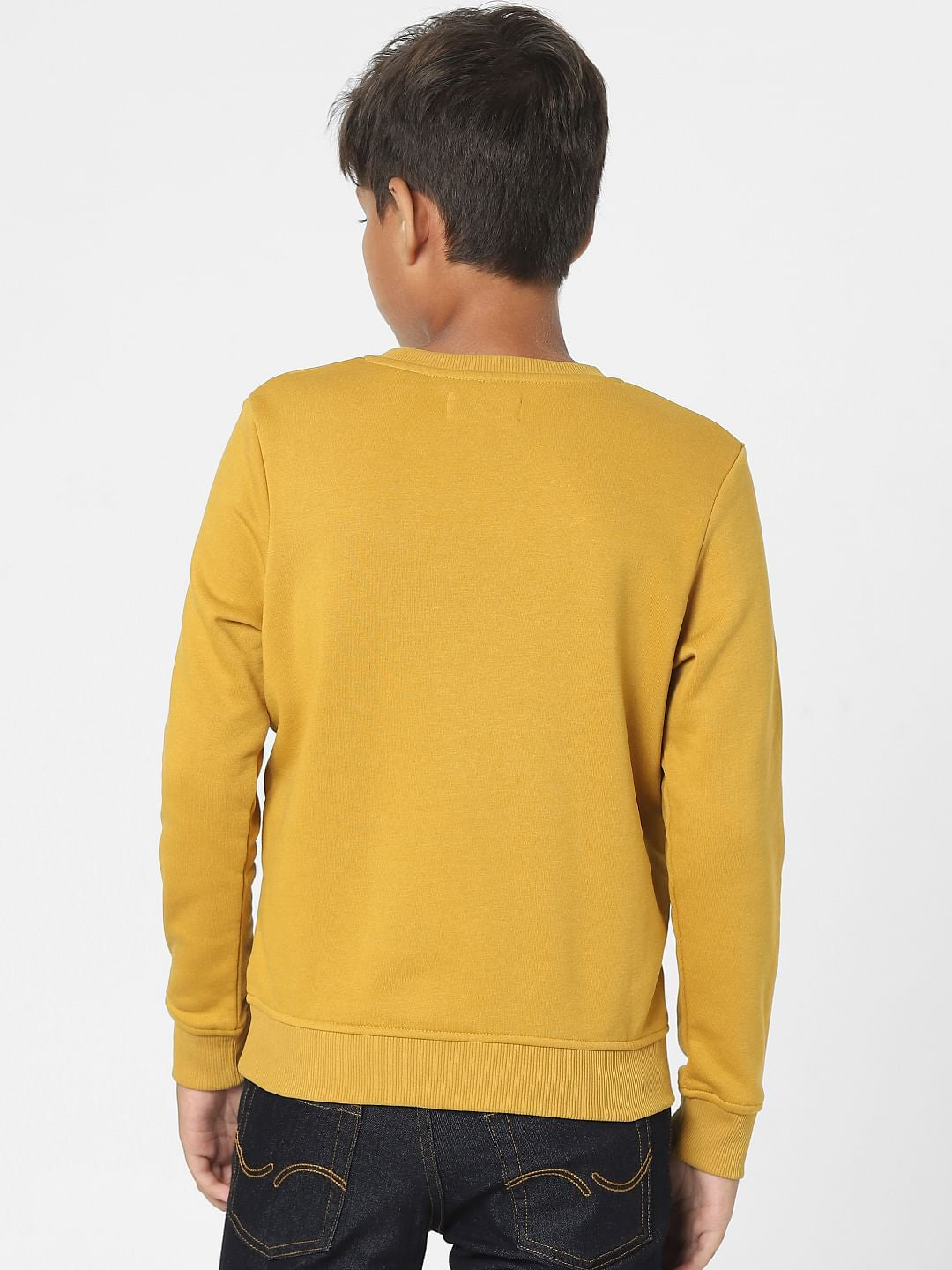 Mustard Logo Print Sweatshirt