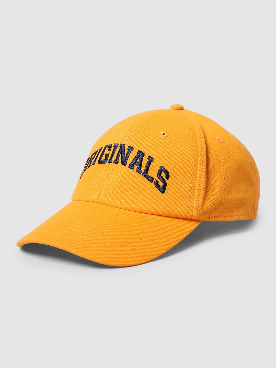 Orange Logo Print Cap