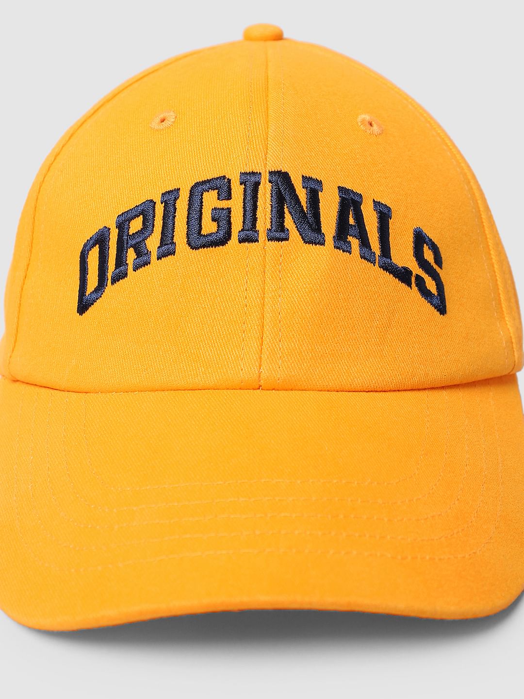Orange Logo Print Cap