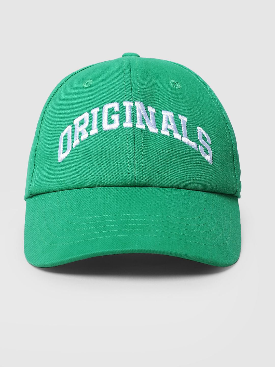 Green Logo Print Cap