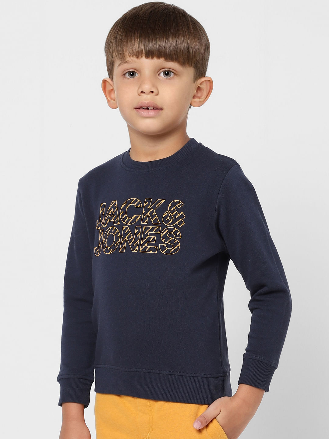 BOYS Blue Logo Print Sweatshirt
