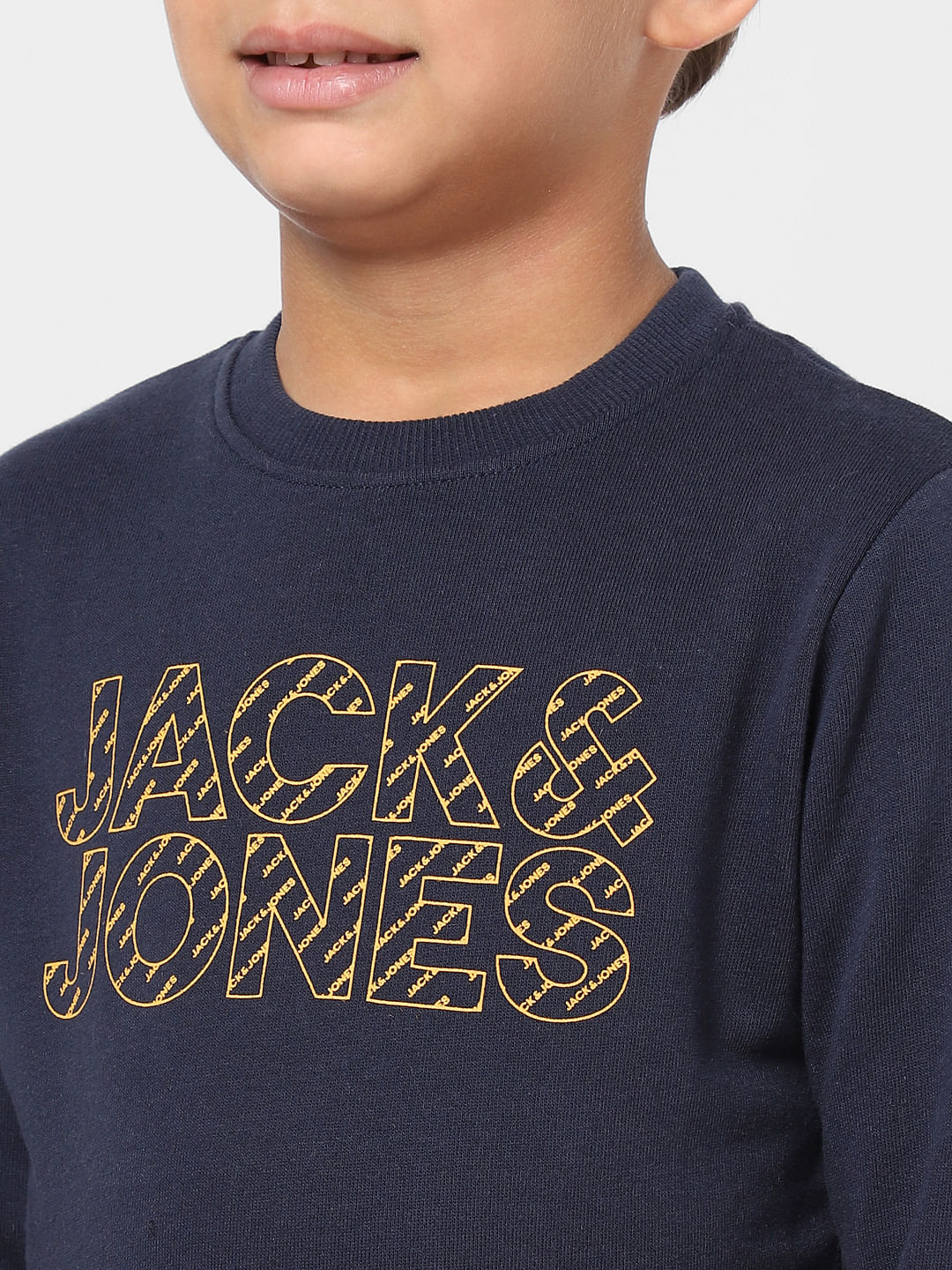 BOYS Blue Logo Print Sweatshirt
