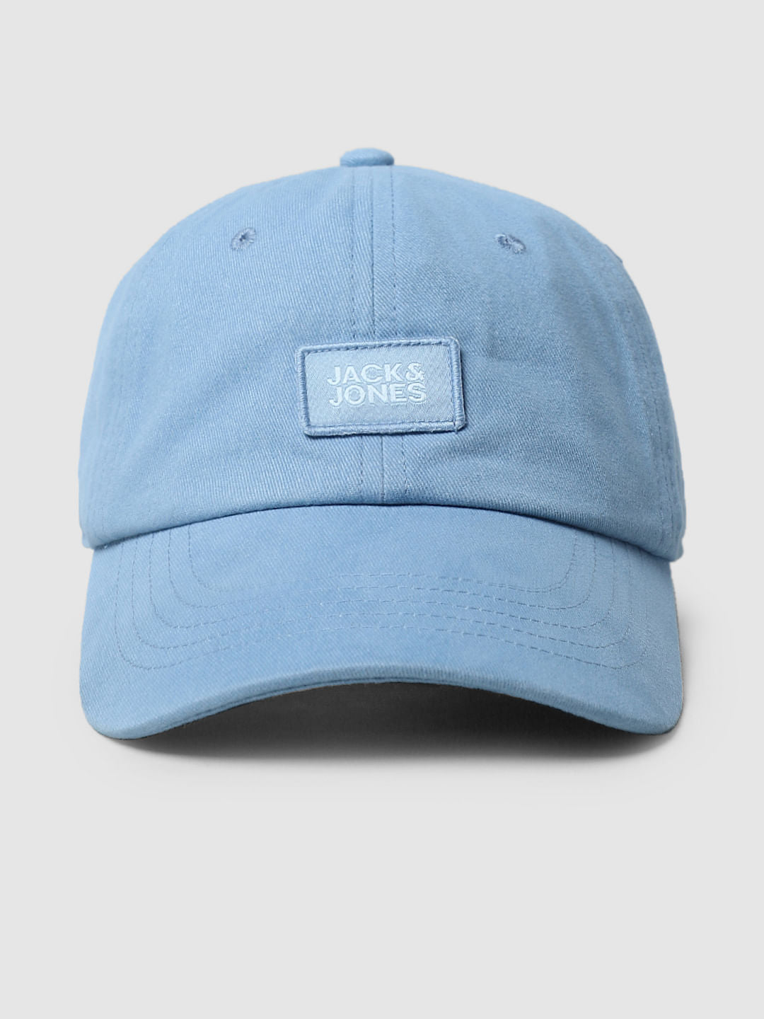 Blue Embroidered Badge Baseball Cap