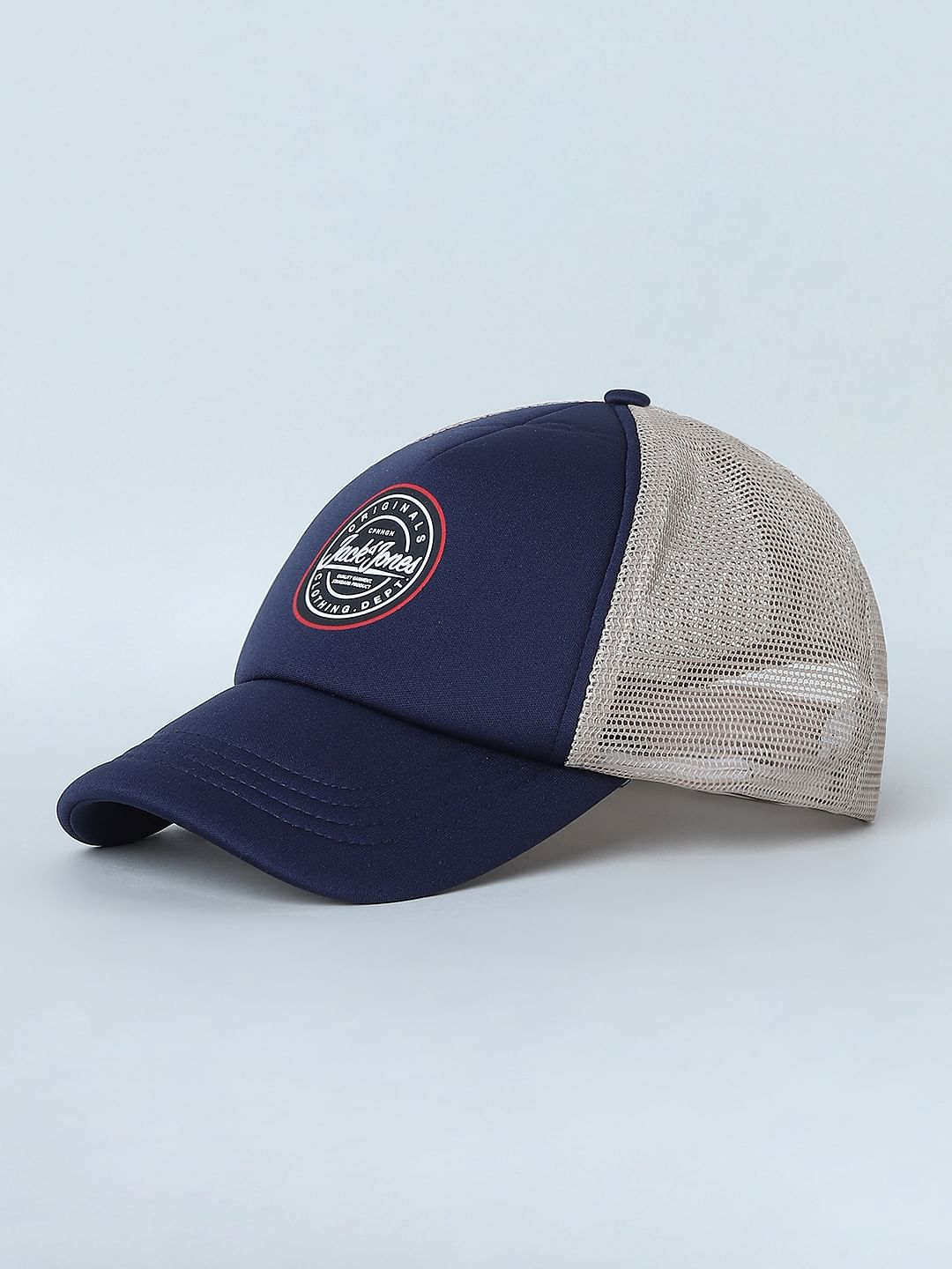 Blue Patch Branding Mesh Baseball Cap