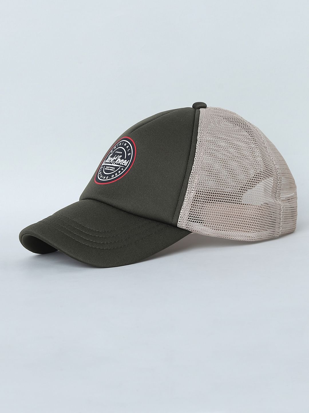 Green Patch Branding Mesh Baseball Cap