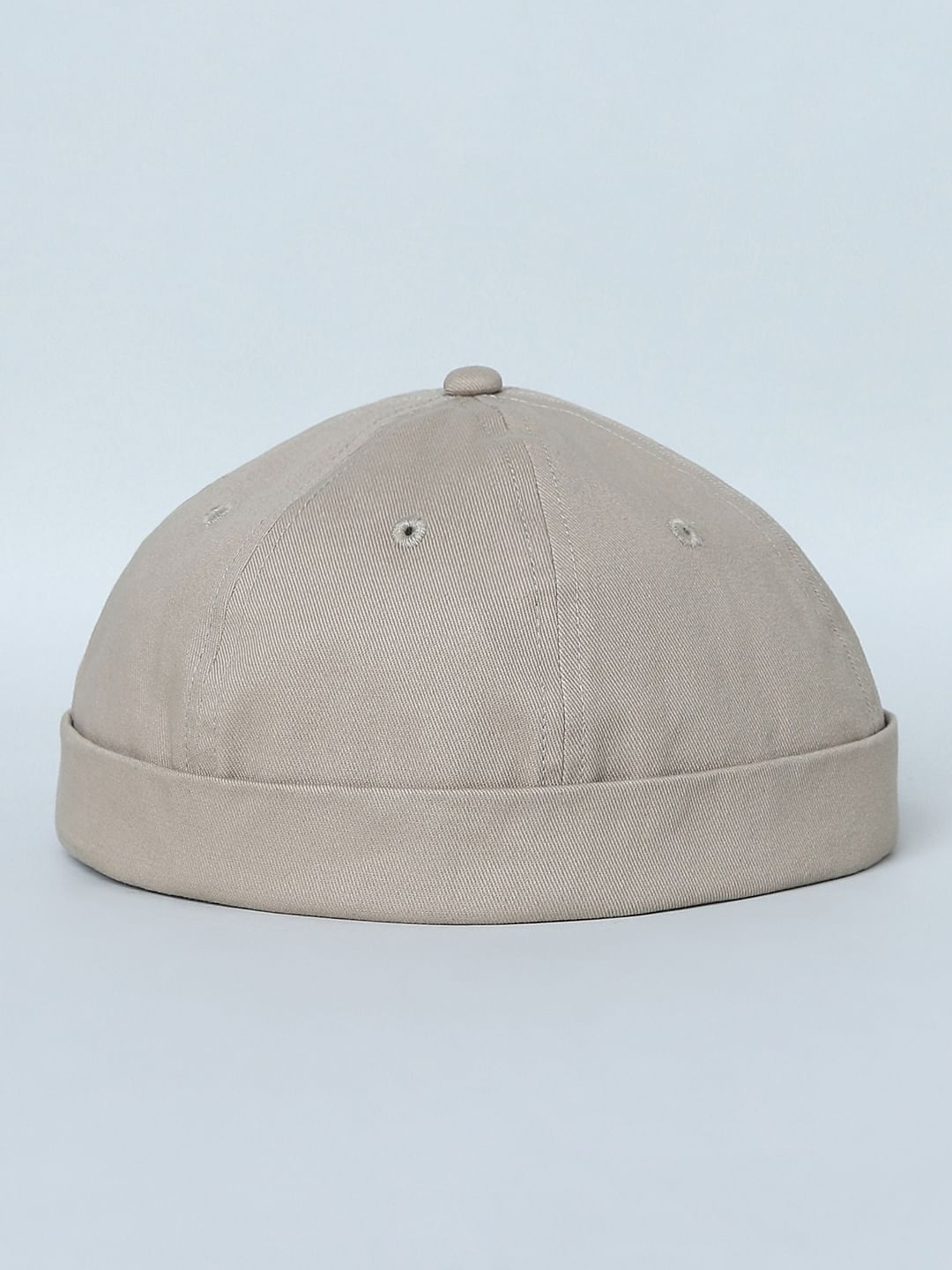 Beige Roll Hat