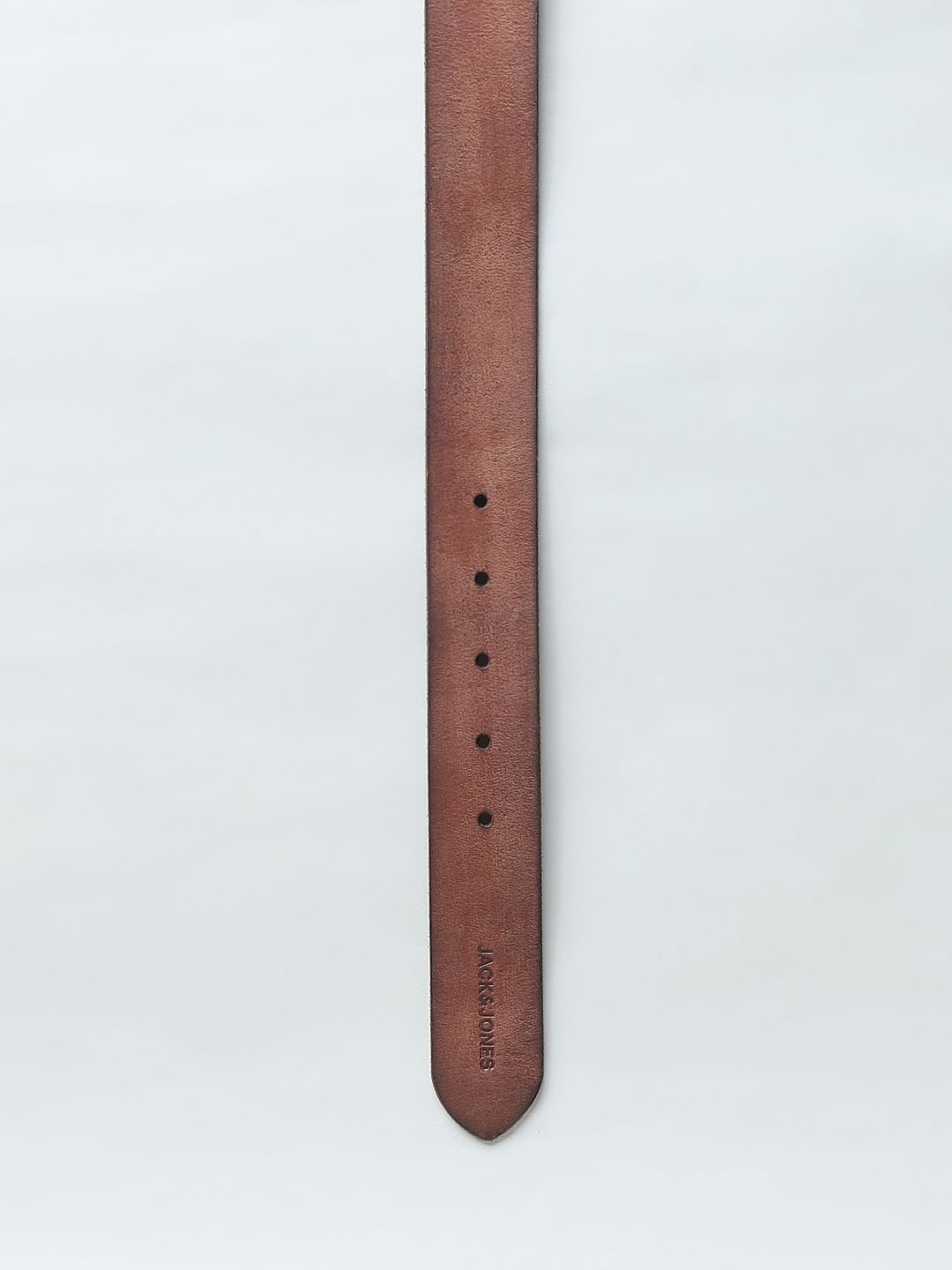 Brown Burnished Leather Belt
