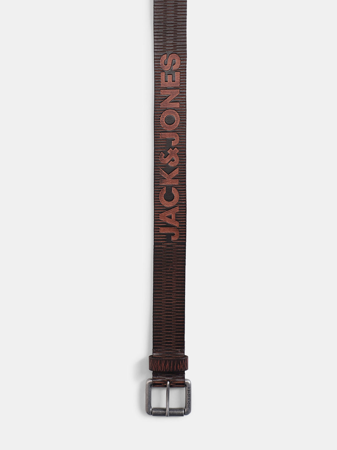 Brown Laser Print Leather Belt