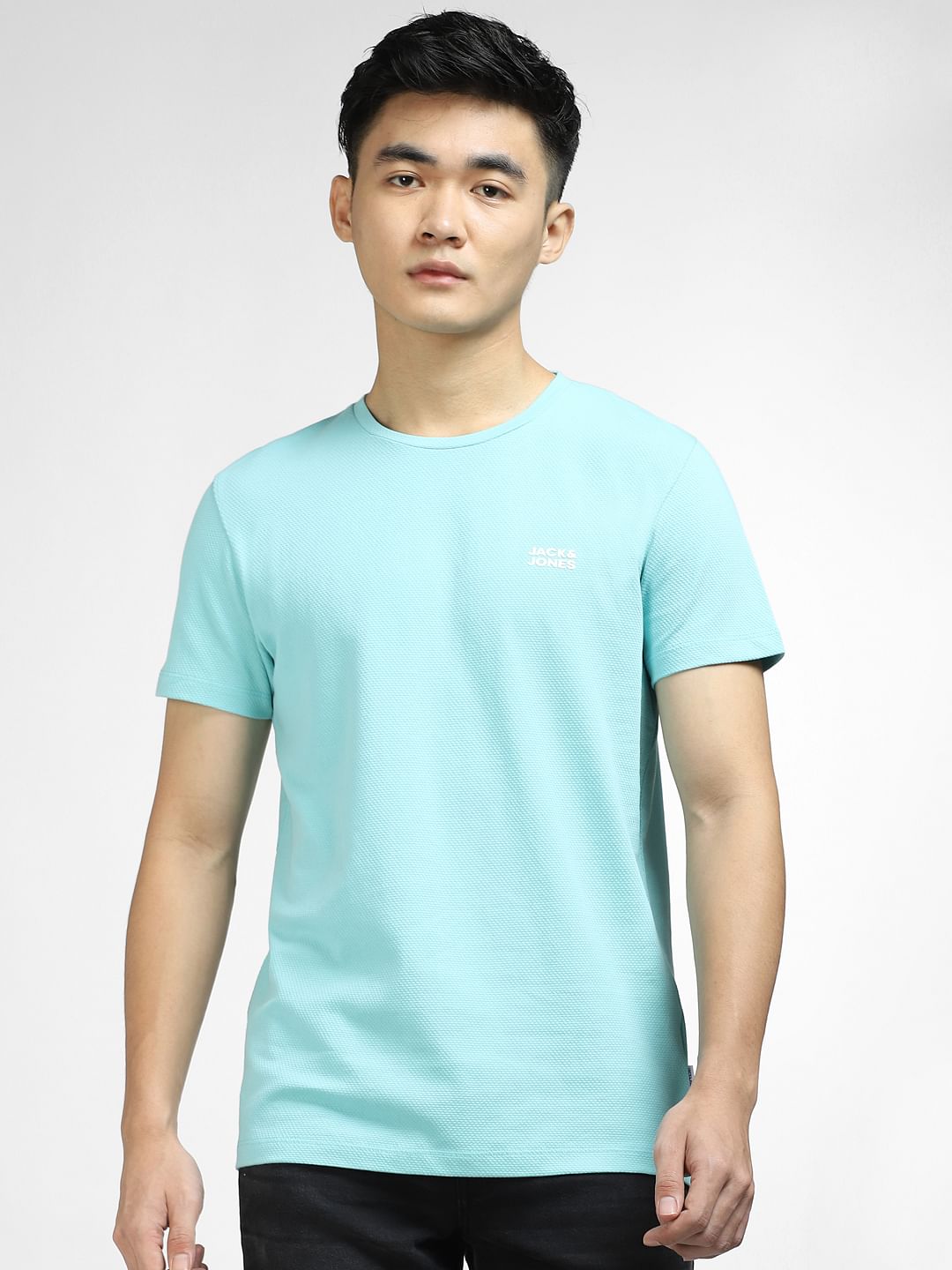 Light Blue Crew Neck T-shirt