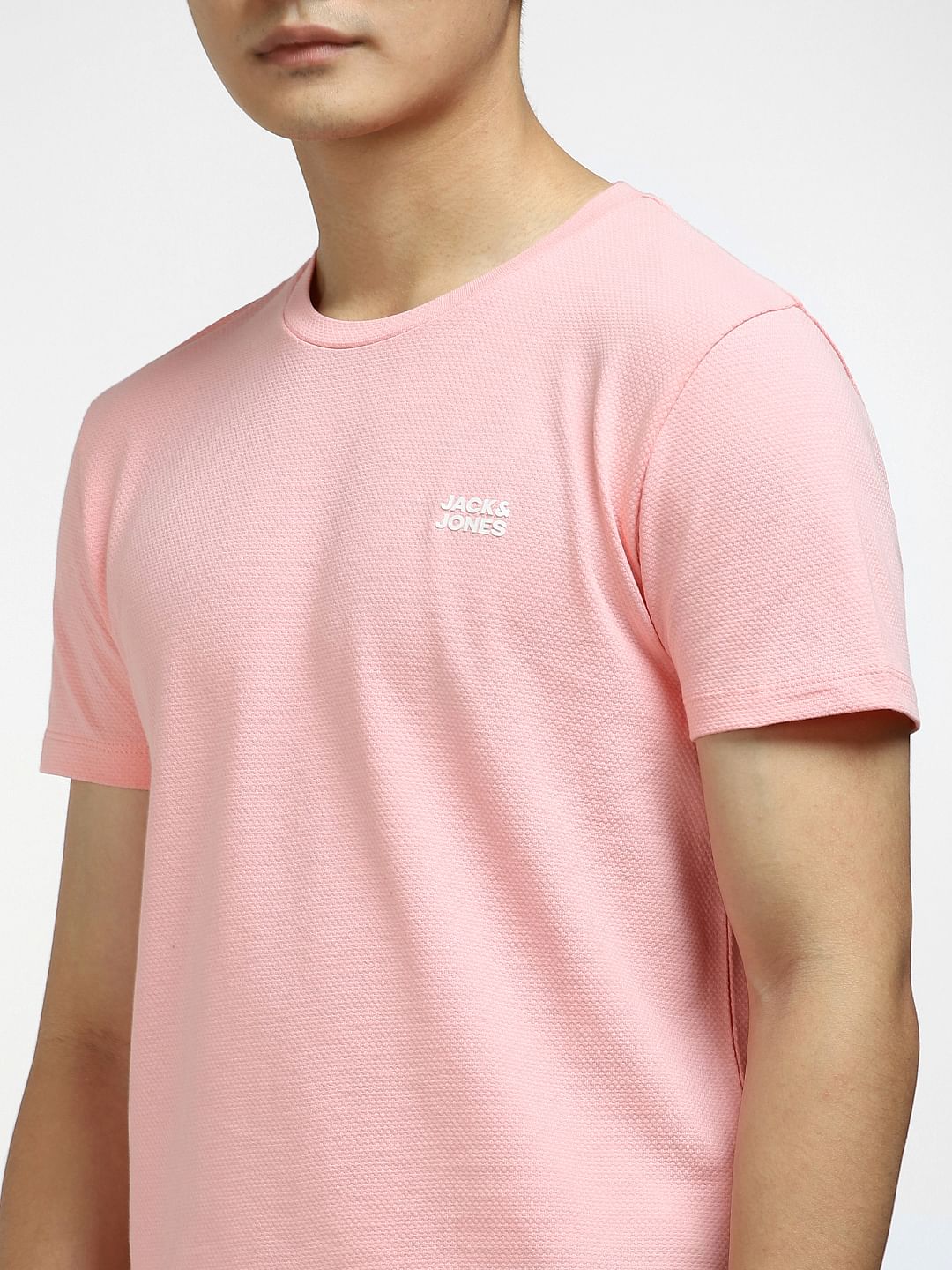Light Pink Crew Neck T-shirt