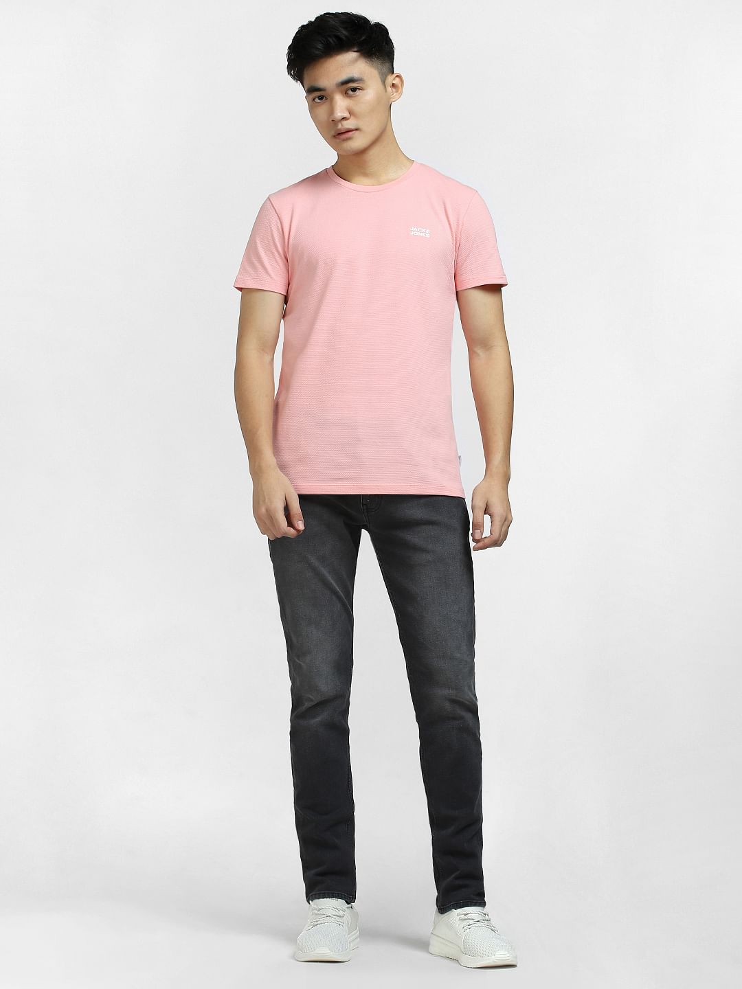 Light Pink Crew Neck T-shirt