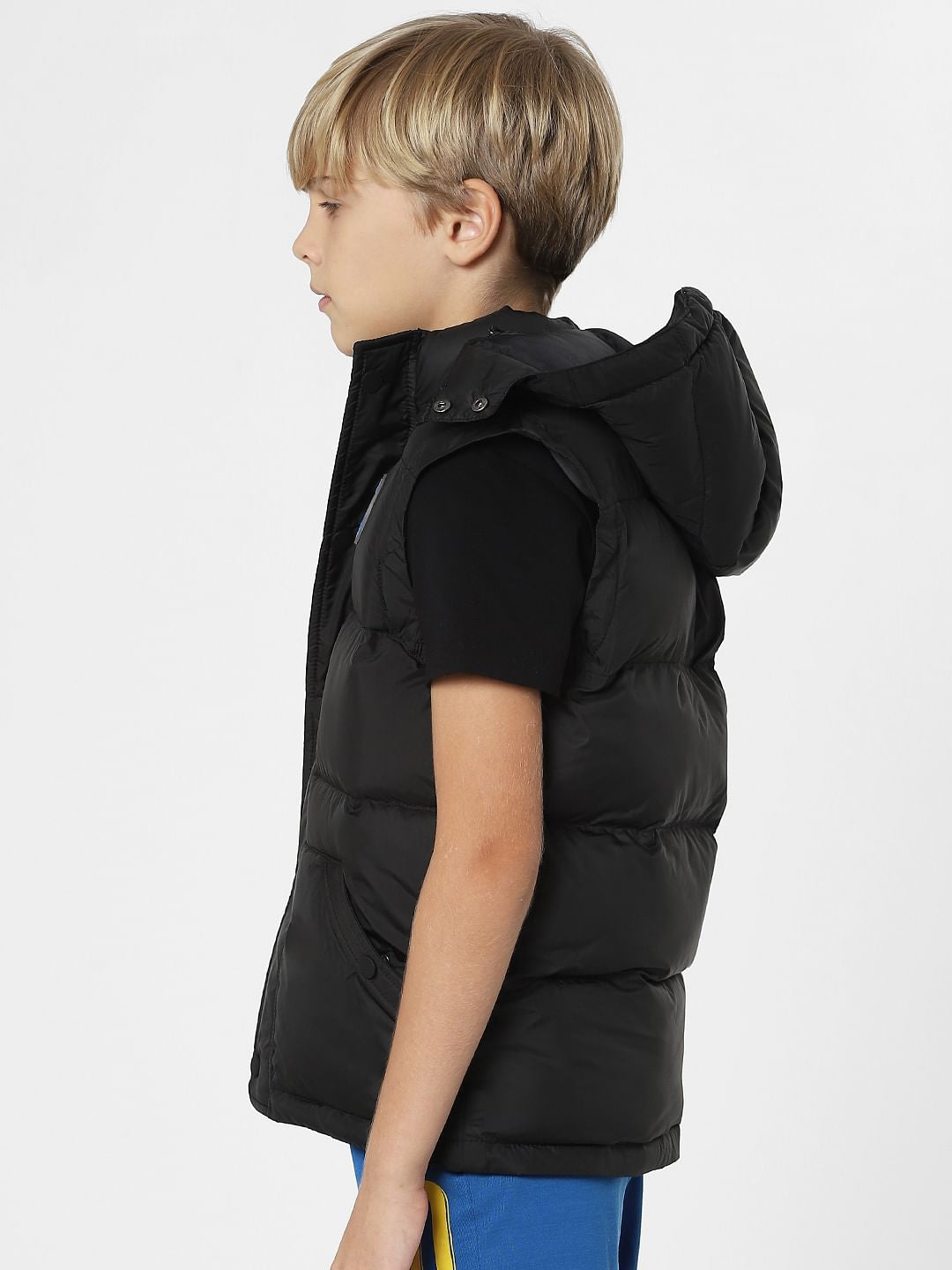 Boys Black Puffer Vest