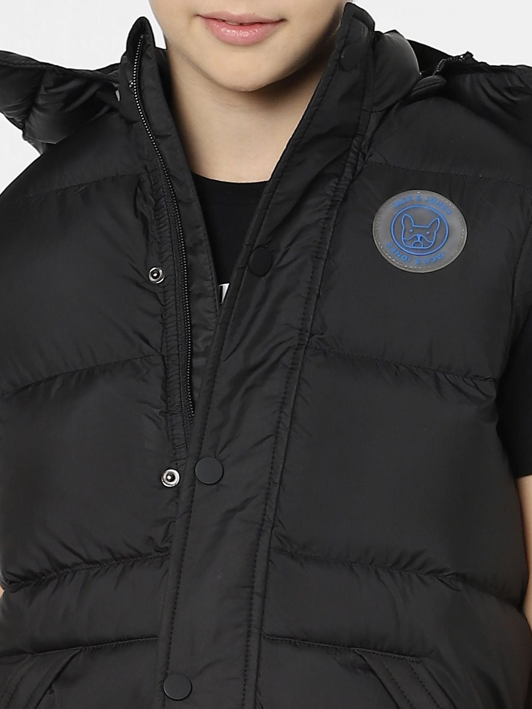 Boys Black Puffer Vest