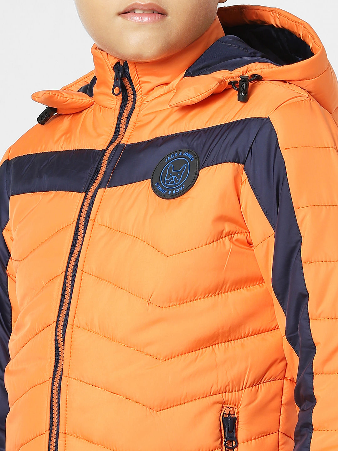 Orange Hooded Jacket
