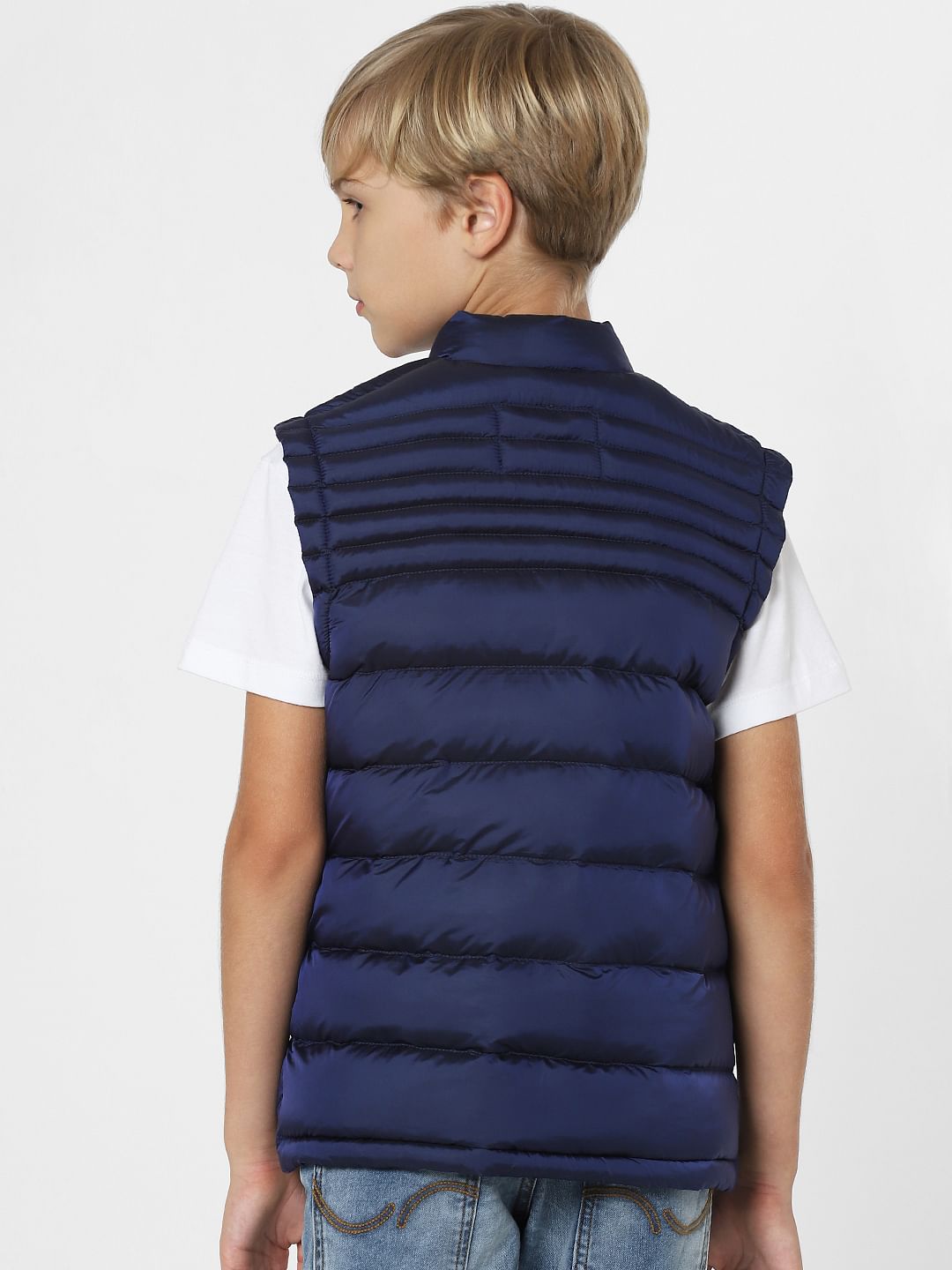 Boys Navy Blue Puffer Jacket