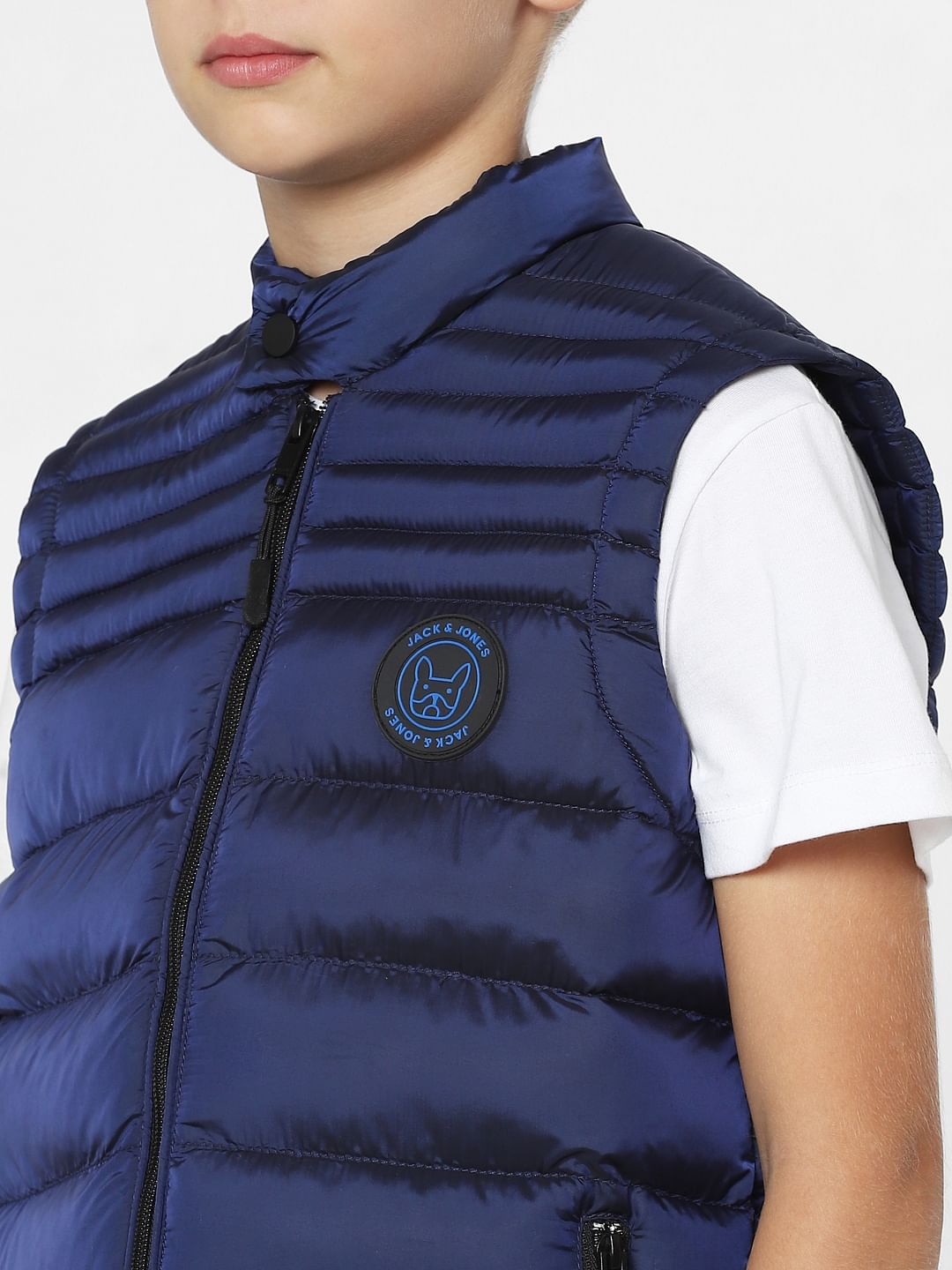 Boys Navy Blue Puffer Jacket