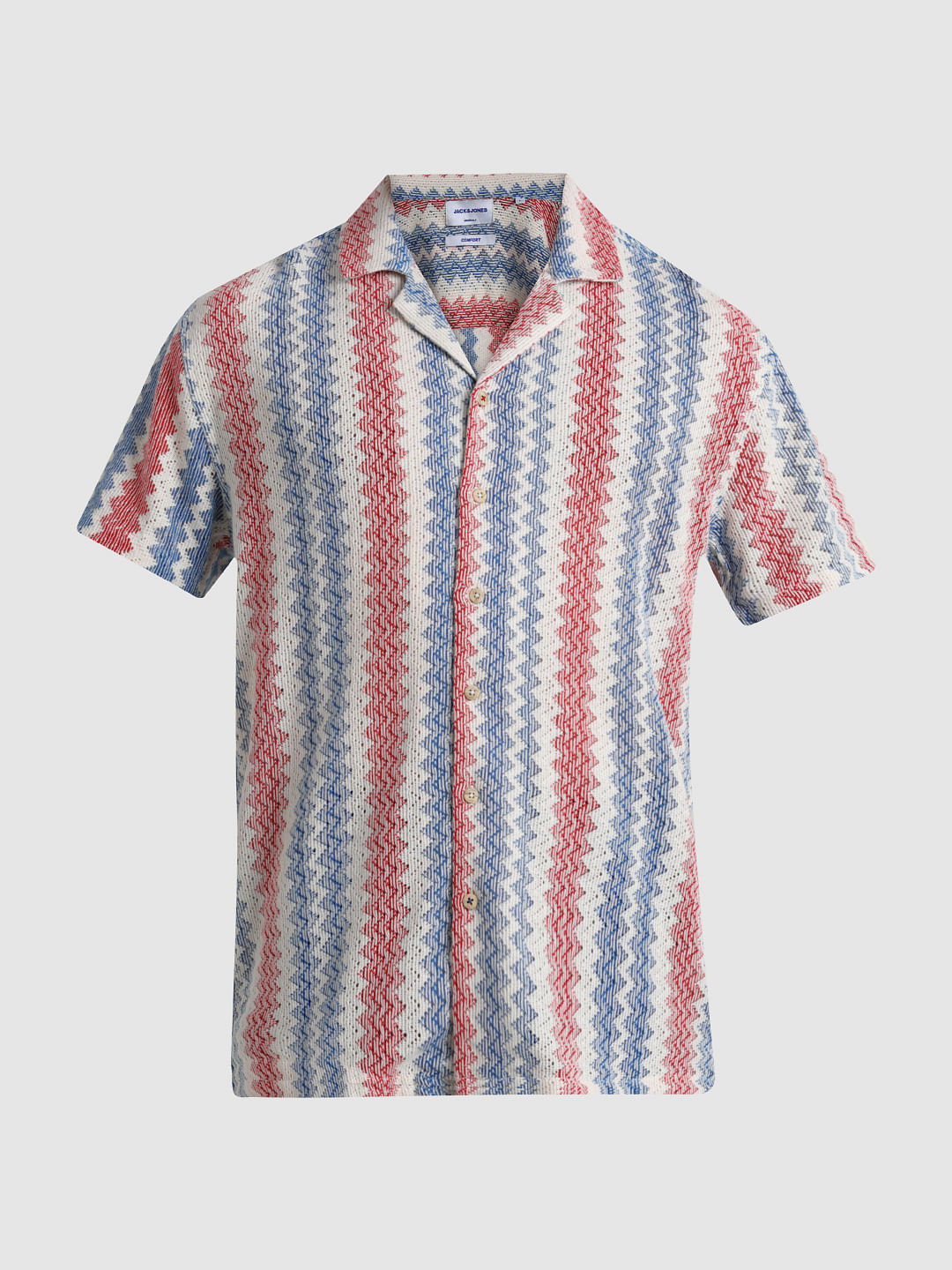 Blue Yarn Dyed Striped Shirt