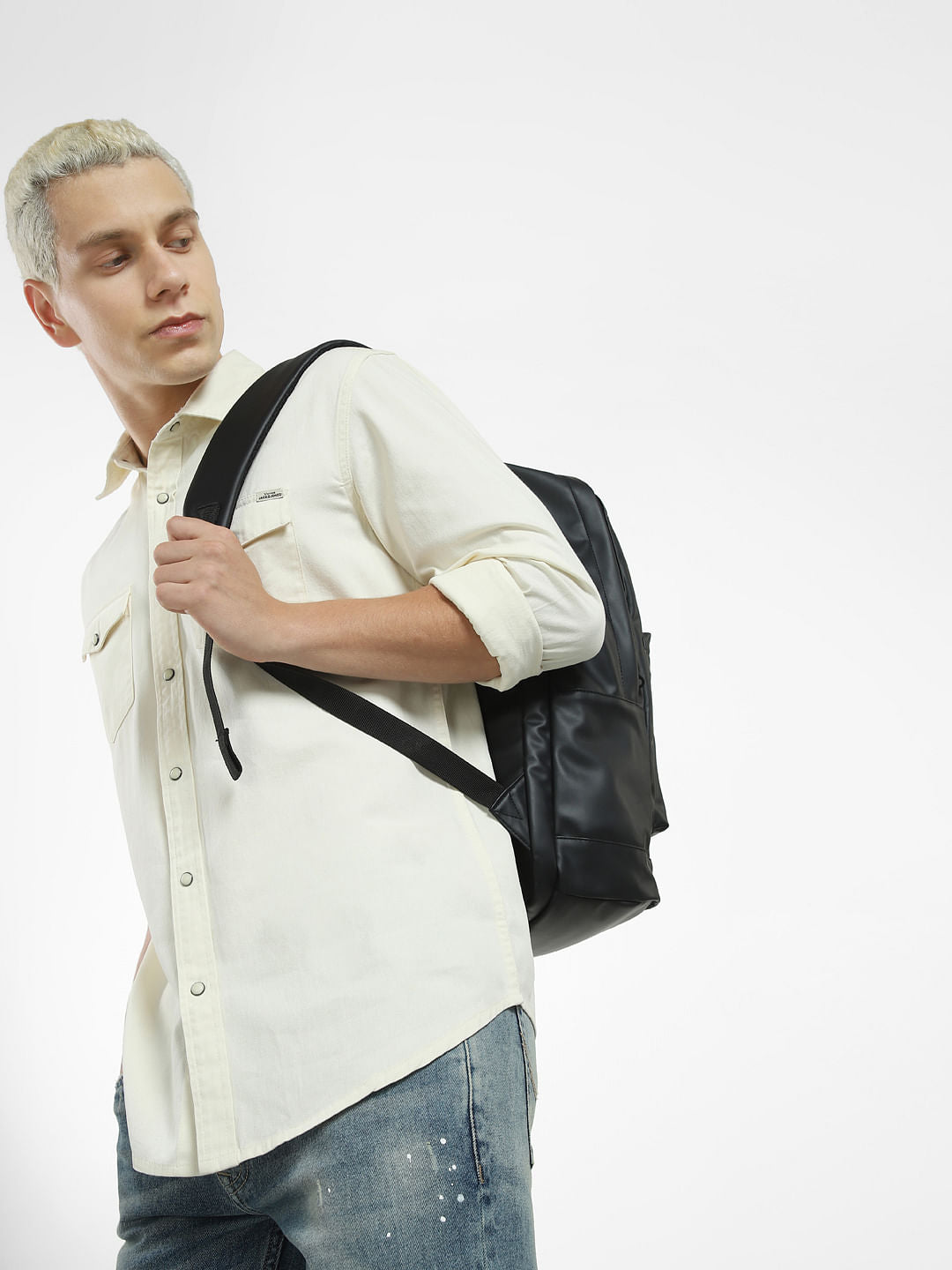 Beige Full Sleeves Shirt