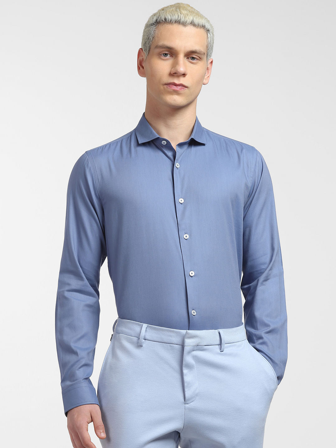 Blue Full Sleeves Shirt