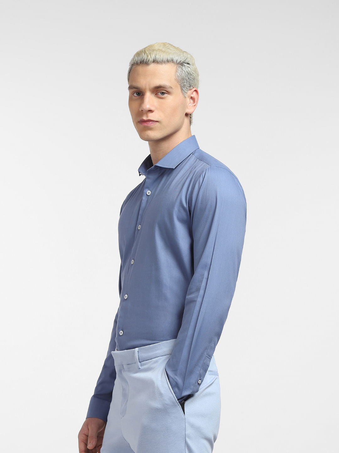 Blue Full Sleeves Shirt