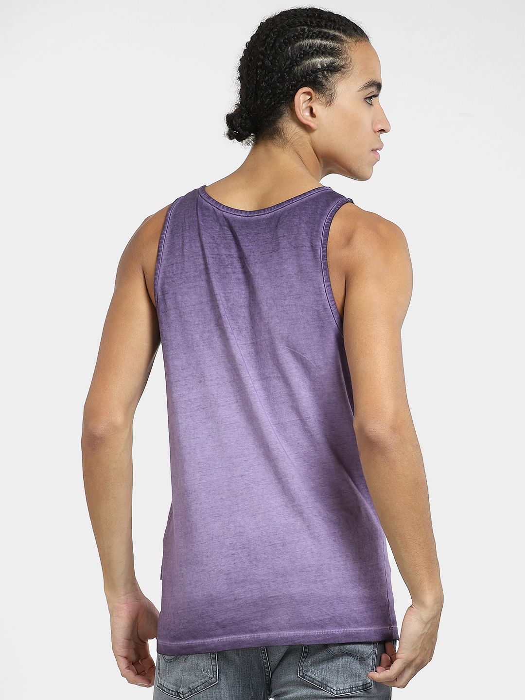 Violet Washed Cotton Vest