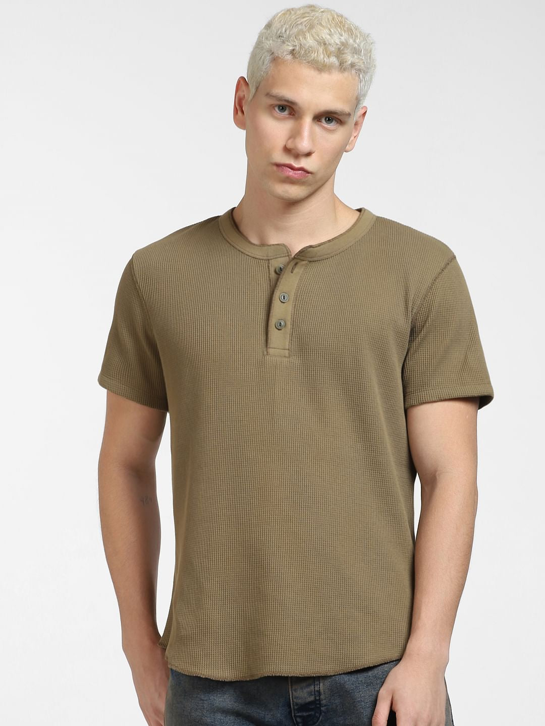 Green Henley T-shirt