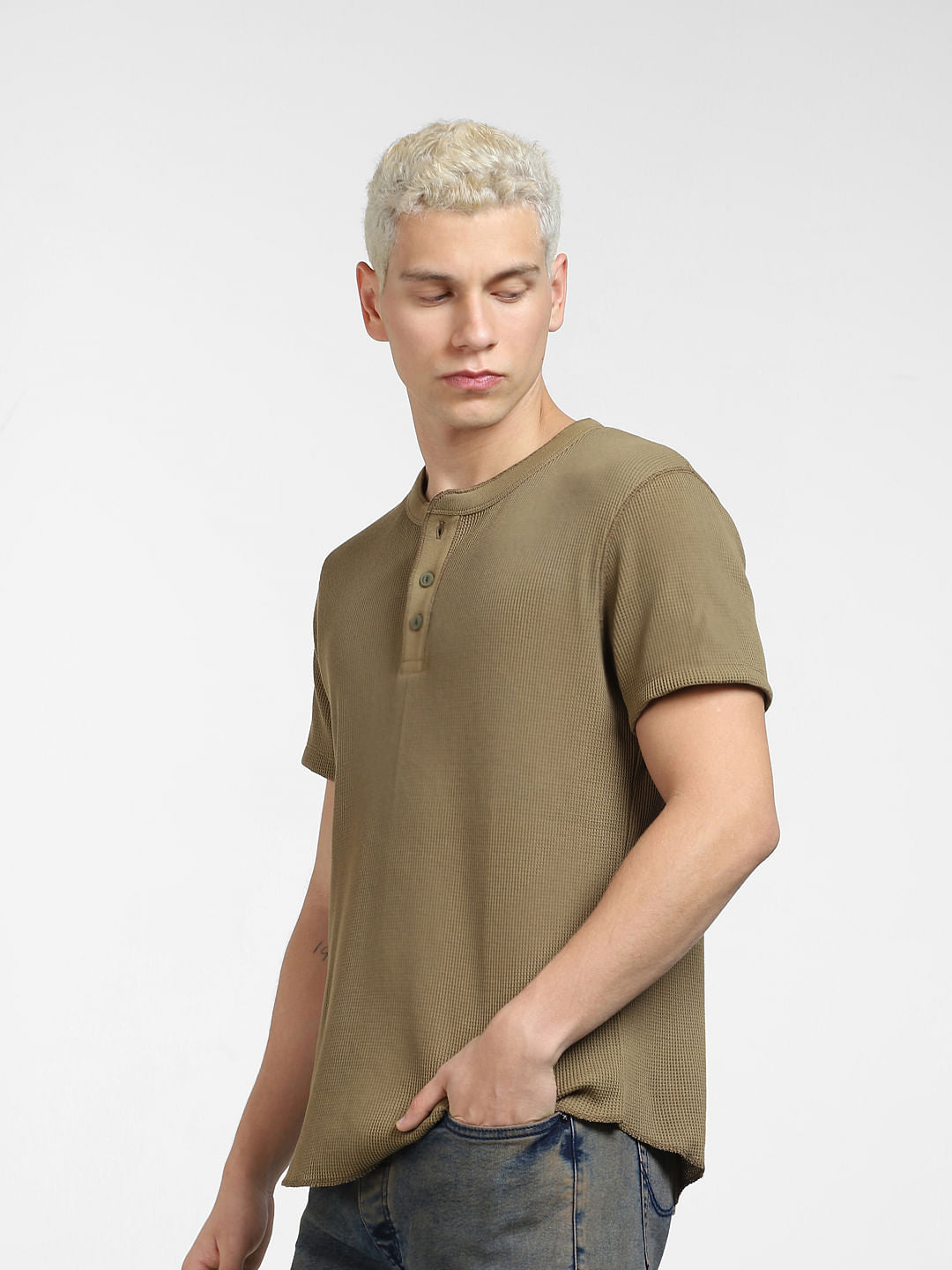 Green Henley T-shirt