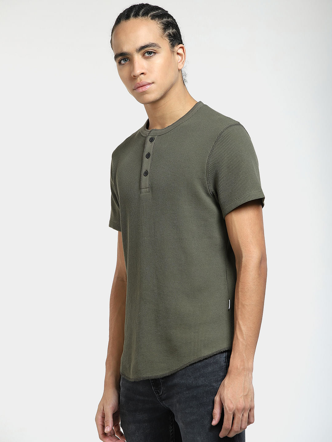 Green Henley T-shirt