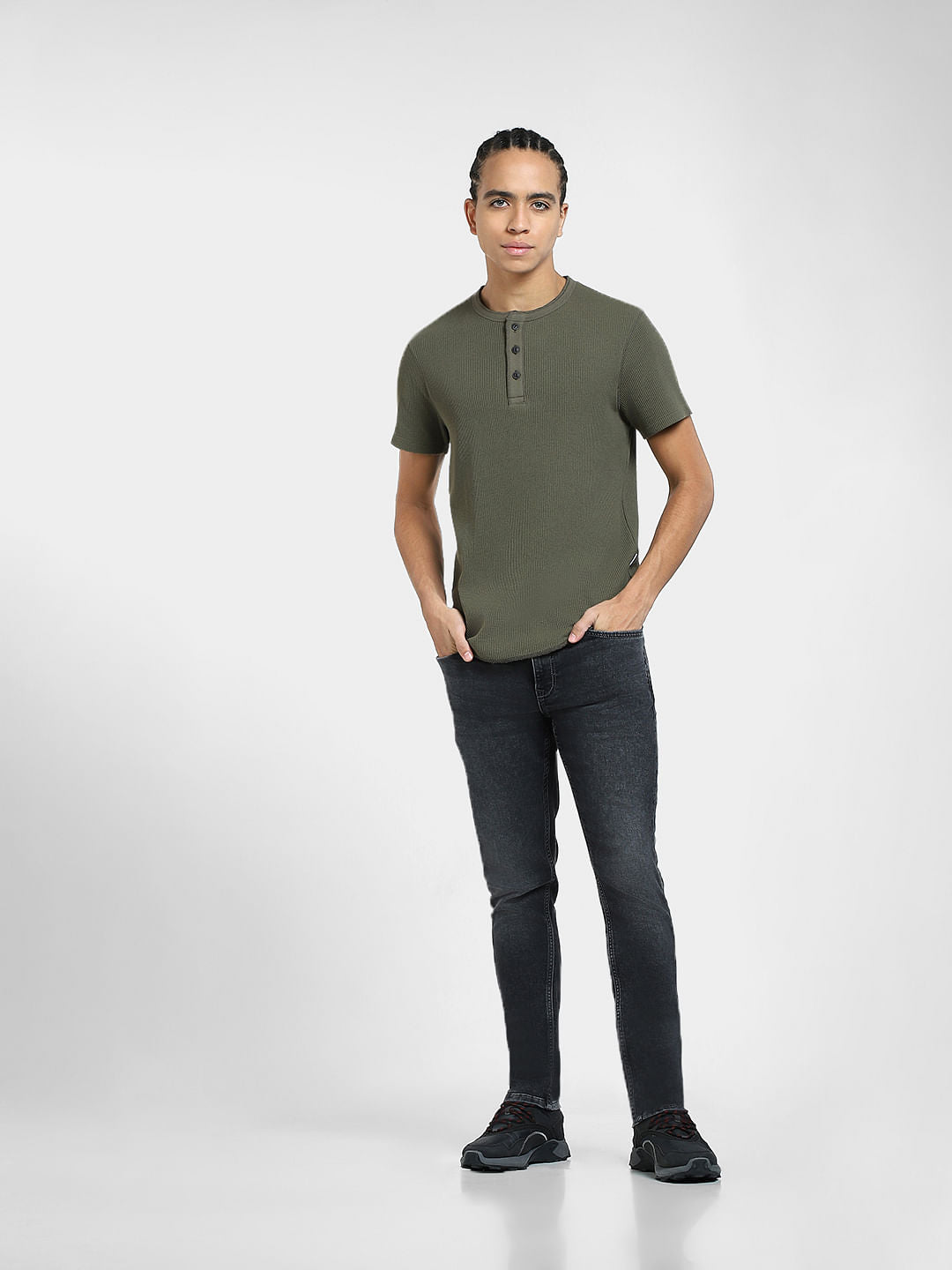 Green Henley T-shirt
