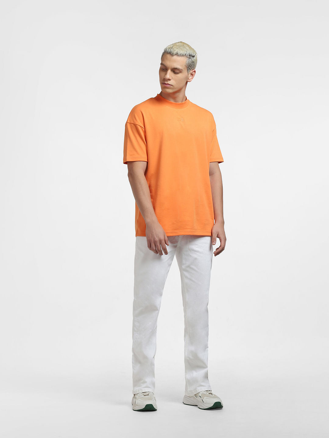 Orange Crew Neck T-shirt