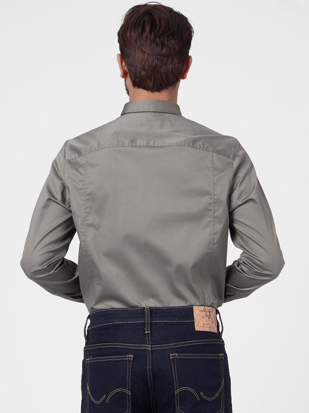 Dark Grey Full Sleeves Shirt