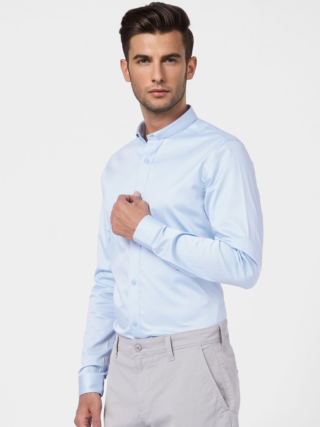 Light Blue Full Sleeves Shirt