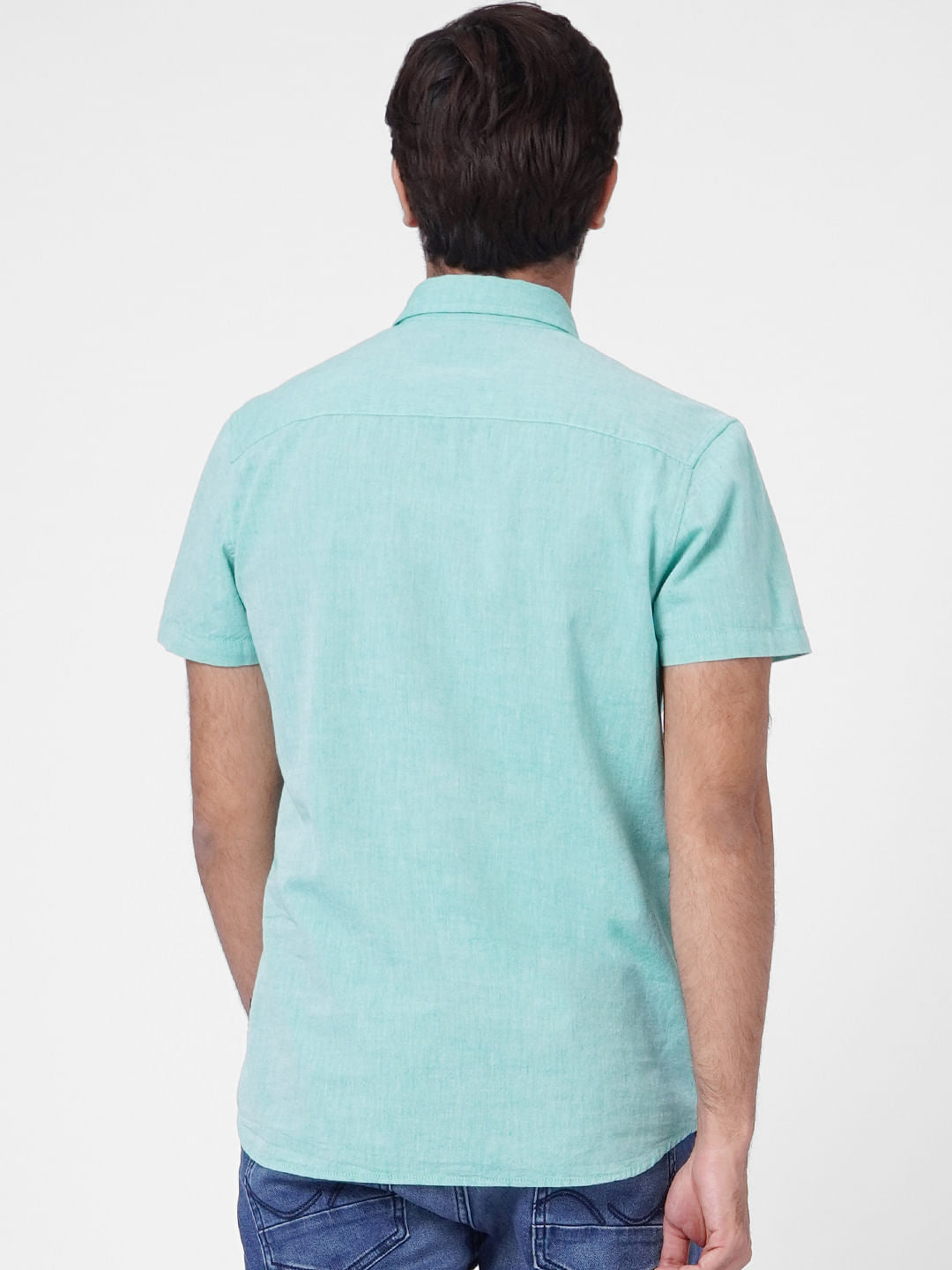 Green Short Sleeves Shirt
