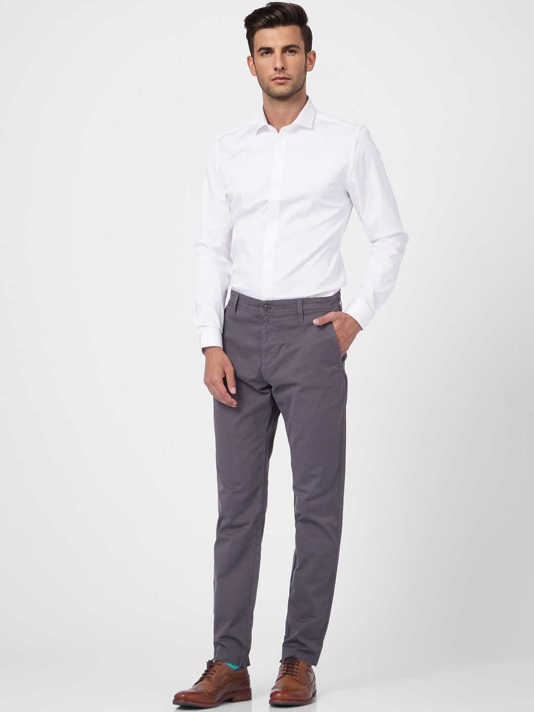 White Full Sleeves Shirt